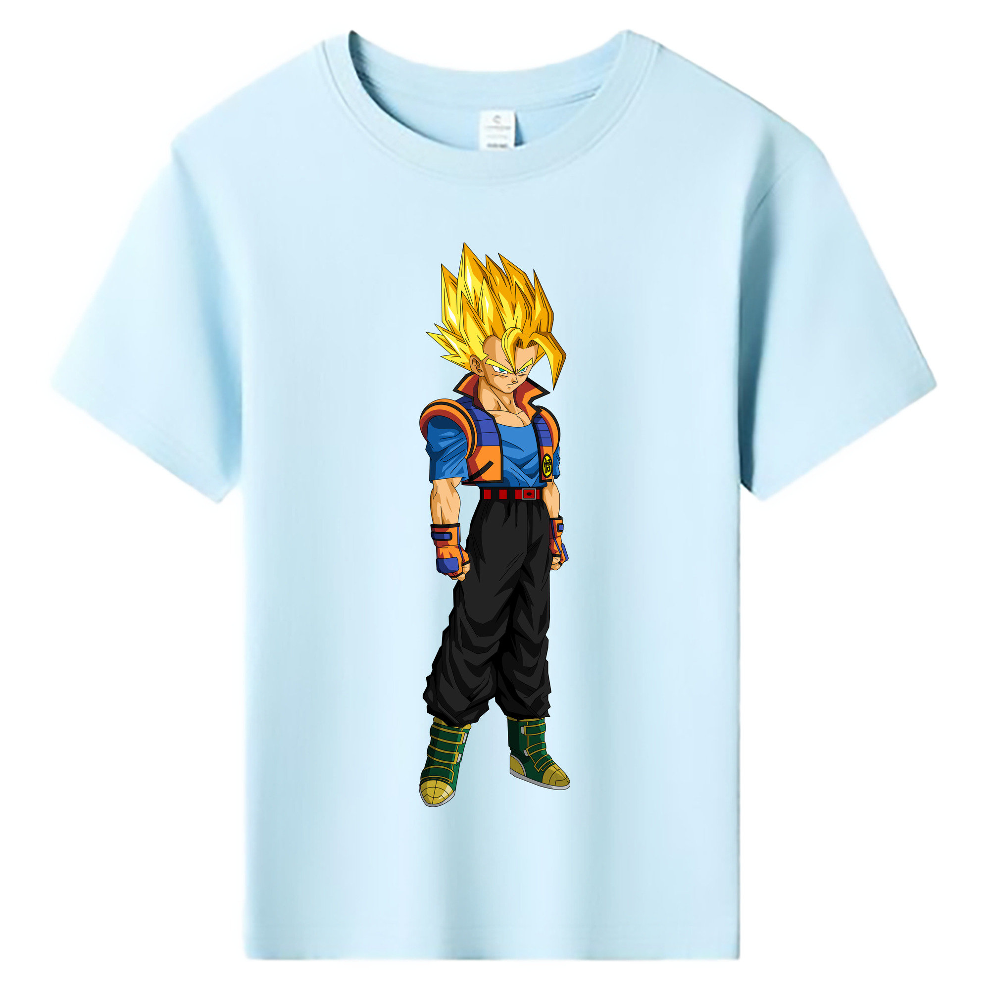 （画像用） ドラゴンボール ベジータ四世（Bejīta Yonsei）DRAGON BALL Vegeta IV 綿100％キッズTシャツ（フロントプリント）